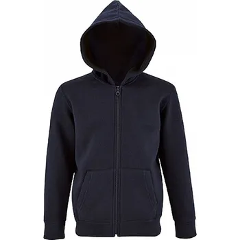 Chlapecká mikina Dětská zipová mikina Sol's Stone s kapucí a klokanními kapsami Barva: modrá námořní, Velikost: 6 let (106/116) L02092