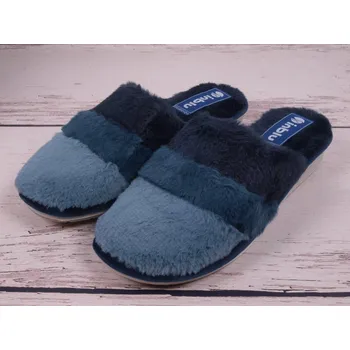 Dámské pantofle Teplé pantofle papuče Inblu LB102-004 modré s kožešinkou velikost: 37
