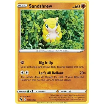 Sběratelská karetní hra Pokémon karta Sandshrew 131/264 - Fusion Strike