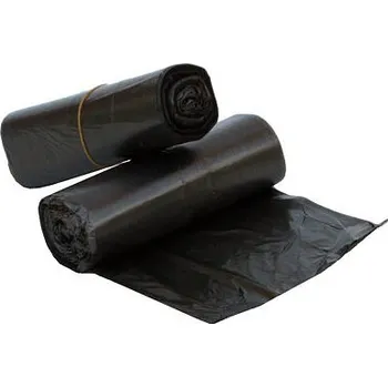 Pytle na odpadky Sáček 600x800, 10mi, černý, HDPE, 60 L, 1 bal. = 20 ks