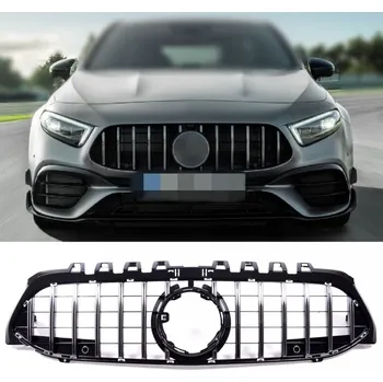 Tuning Sportovní maska GT- Mercedes-Benz A-Class A-Class (V177) Sedan (W177) Hatchback 2018- Panamericana - chrom / černá lesklá