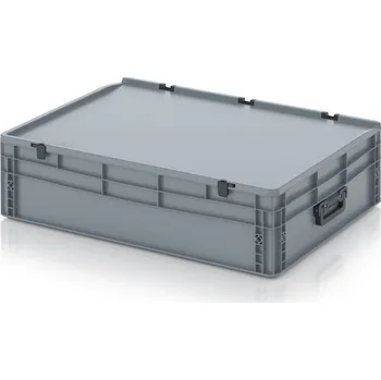 paleta Euro přepravky kufry 2GS 80 x 60 x 23,5 cm - Stříbrošedá - materiál: PP - ED 86/22 HG 2G