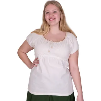 Replika zbraně Battle Merchant Středověká halenka s krátkým rukávem Aren, přírodní