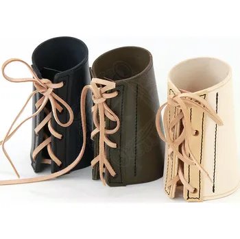 Karnevalový kostým Špulák Krátký kožený chránič na předloktí, 1ks