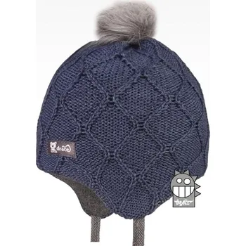 Čepice Kojenecká Merino čepice Dráče Vivo Šedomodrá Obvod: 44 - 46 cm