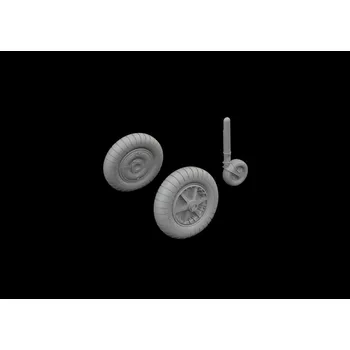 Plastikový model BRASSIN 1/72 Bf 109G-2/G-4 wheels for plain wings