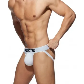 Pánské erotické prádlo Jocksy Addicted AD469 My Basic Jock bílé L, pánské bavlněné jocksy