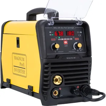 Svářečka Svářecí invertor MIG | Magnum MIG 199 ALU PULS SYN | 180A /60% | hořák 15/3m + kabely