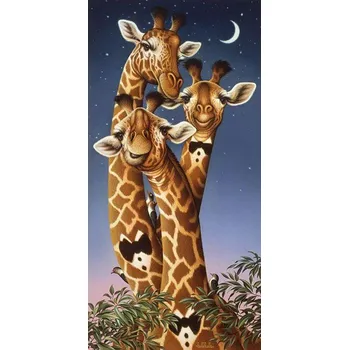 Diamantové malování Diamantové malování - Žirafy (100 x 50)