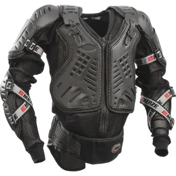 Motocyklový chránič hrudi a pátěře Chránič těla em7, emerze (černá, vel. s)