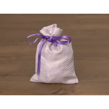 Dekorativní polštářek HEDVA ČESKÝ BROKÁT Pytlík 15x20 LOGO HČB fialový