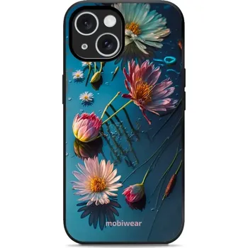 Pouzdro na mobilní telefon Lesklý kryt Mobiwear Glossy - Apple iPhone 15 - G013G Květy na hladině (Prémiové lesklé pouzdro, obal, kryt Mobiwear Glossy na mobil Apple iPhone 15 - G013G Květy na hladině, materiál Plast + TPU silikon - krytí po všech stranách, neošoupatelný potisk,)