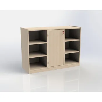 Komoda TVAR v.d. Klatovy Skříňka s dvířky a 6 policemi