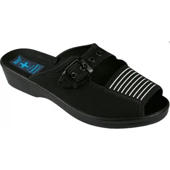 Dámské pantofle Dámské pantofle Adanex AD 33 s přezkou černá 37