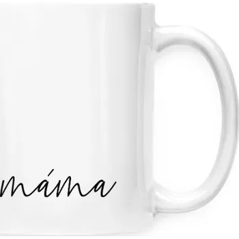 Hrnek malý bílý s potiskem Máma