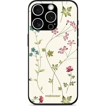 Pouzdro na mobilní telefon Lesklý kryt Mobiwear Glossy - Apple iPhone 15 Pro Max - G035G - Tenké rostlinky s květy (Prémiové lesklé pouzdro, obal, kryt Mobiwear Glossy na mobil Apple iPhone 15 Pro Max - G035G - Tenké rostlinky s květy, materiál Plast + TPU silikon - krytí po všech)