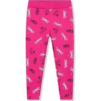 Dívčí legíny ZATEPLENÉ DÍVČÍ LEGÍNY VÁŽKY KK2321-VELIKOSTI 98-128 Velikost: 104, Barva: Malinová