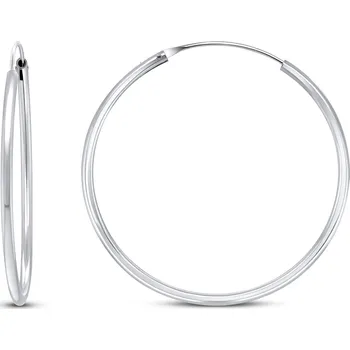 Náušnice Brilio Silver Nadčasové stříbrné kruhové náušnice EA020 2 cm + 2 měsíce na vrácení zboží