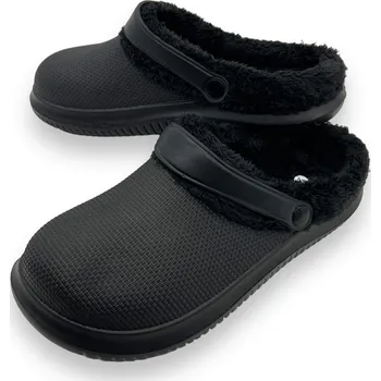 Chlapecká obuv Adcz Chlapecké černé zateplené gumové nazuváky 02 Barva: Černá, Velikost: 37