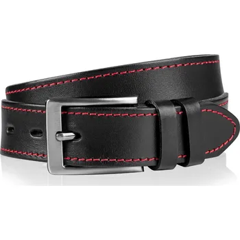 Opasek Opasek ADK Bruno černý s červenou nití