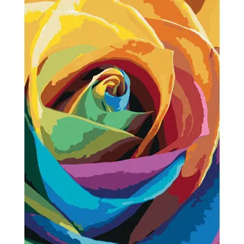 Hračka Diamondi Diamantové malování - DUHOVÁ RŮŽE Rozměr: 40x50 cm, Rámování: bez rámu a bez vypnutí plátna