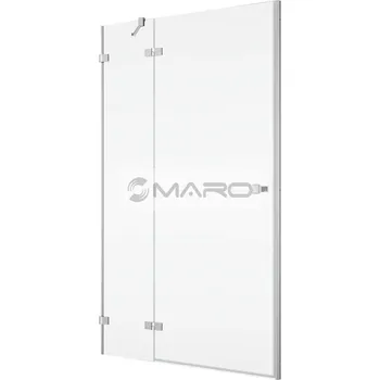 Sprchové dveře Smart30 Forum Dveře sprchové jednokřídlé s pevným polem MA13L 80 x 200 cm, levé, profil: aluchrom, výplň: čiríé sklo, MA13L0805007