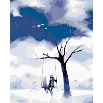 Hračka Diamondi Diamantové malování - HOUPAČKA Rozměr: 40x50 cm, Rámování: bez rámu a bez vypnutí plátna