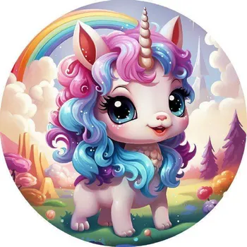 Jedlá dekorace na dort Jedlý papír Unicorn miminko - PICTURE