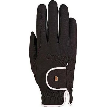 Jezdectví Jezdecké rukavice Roeckl Lona černo-bílé vel. 8