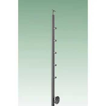 Zábradlí JAP Nerezový sloupek boční kotvení malá patka Typ nerezu: AISI 304