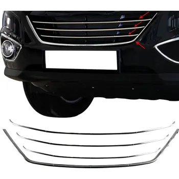 Nerez lišty chladiče 4 ks Hyundai ix35 2010+