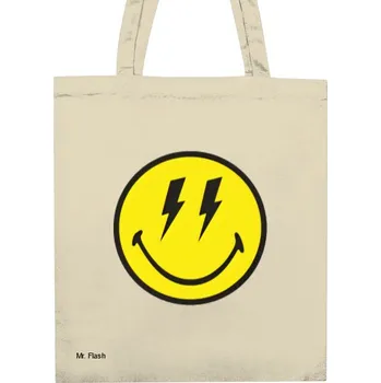 Nákupní taška Nákupní taška unisex s potiskem Plátěná taška Mr. Flash