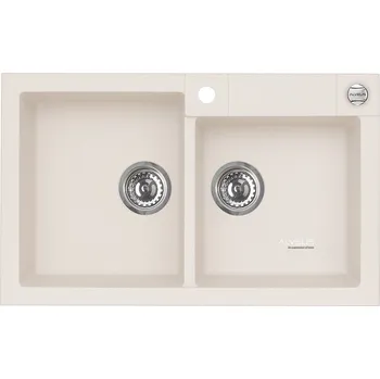 Granitový dřez Alveus ROCK 90 BÍLÁ Set - různé typy baterií Dřez / Set: Dřez, Baterie: Bez baterie