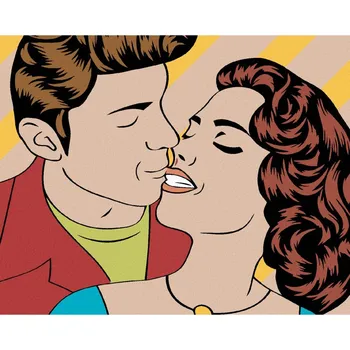 Hračka Diamondi Diamantové malování - ROMANTICKÁ DUŠE Rozměr: 40x50 cm, Rámování: bez rámu a bez vypnutí plátna