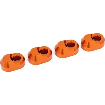 RC náhradní díl Traxxas držák čepu těhlice hliníkový oranžově eloxovaný (4)