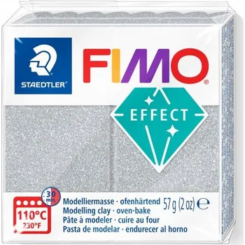 Modelovací hmota FIMO Staedtler FIMO GLITTER efekt 57 g STŘÍBRNÁ