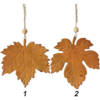 List závěs kov 14cm patina mix