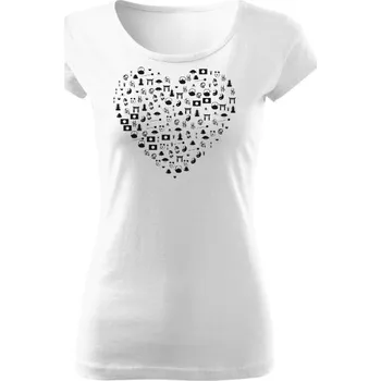 Dámské tričko Tričko s potiskem Dámské tričko s velkým potiskem dámské