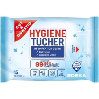 Hygienický ubrousek Gut & Günstig hygienické dezinfekční ubrousky 15 ks (Dovoz: Německo)