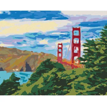 Hračka Diamondi Diamantové malování - SAN FRANCISCO Rozměr: 40x50 cm, Rámování: bez rámu a bez vypnutí plátna