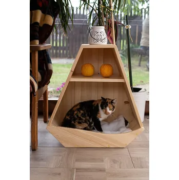 Pelíšek pro psa SvětTlapky Pelíšek Knihovna Volba dřeva / odstínu: Modřínové dřevo