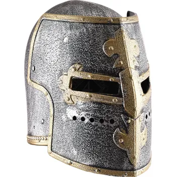 Karnevalový kostým Deepeka Dětská hrncová helma se sklopným hledím z plastu