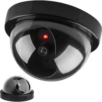 IP kamera HIT! Atrapa bezpečnostní kamery kulatá LED IR černá