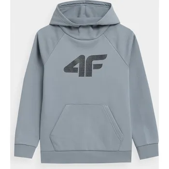 Chlapecká mikina 4F 4FJAW23TSWSM626 LIGHT BLUE Dětská mikina EU 140