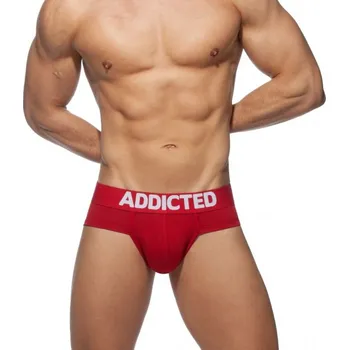 Pánské spodní prádlo Slipy Addicted AD467 My Basic Brief červené M, pánské bavlněné slipy