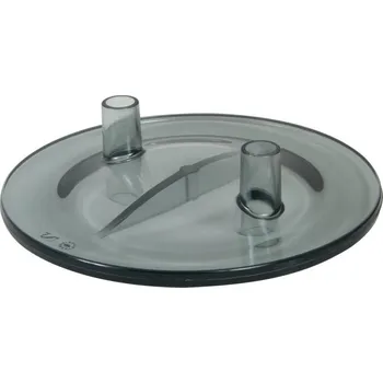 Víko konve na dojení mléka s připojovací trubkou 20 mm transparentní