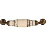 Nábytková úchytka / madlo s porcelánovým zdobením Mavita IV - 17*5*3 cm