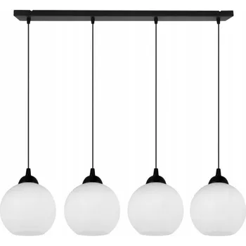 Závěsné svítidlo Eliza, 4x bílé skleněné stínítko (výběr ze 2 barev konstrukce)