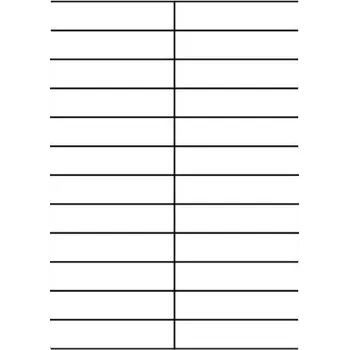 Samolepící etiketa Etikety PRINT 105x24 mm bílé (balení 100xA4)