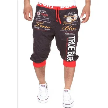 Pánské kraťasy 3/4 kalhoty Violento True Blue - šedé-červené, S